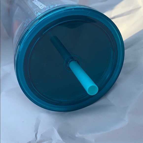 ⭐️SALE 🤩NEW STARBUCKS TUMBLER BLUE SPARKLE - Picture 7 of 13
